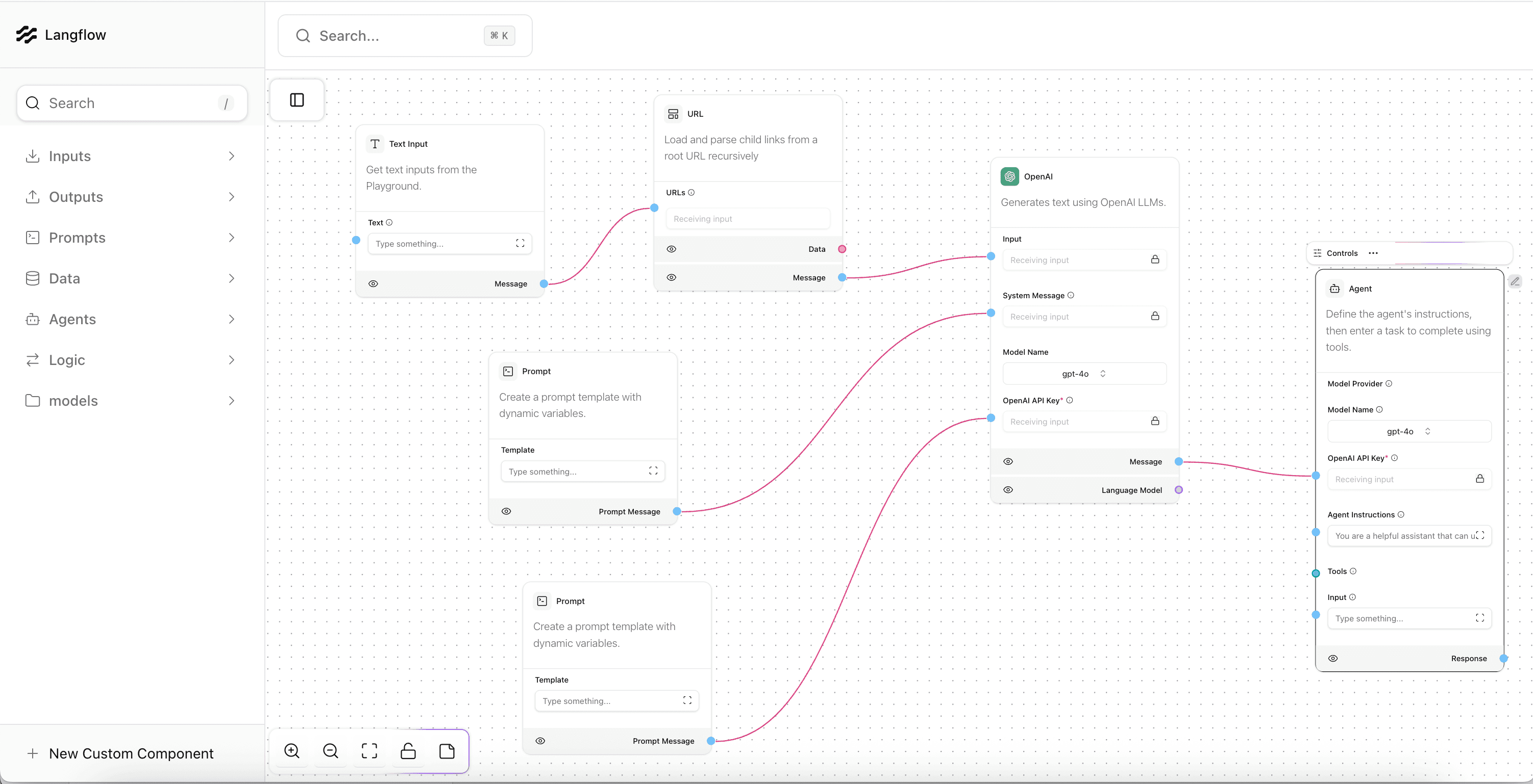 React flow Building AI Agents with Visual Flow Builders